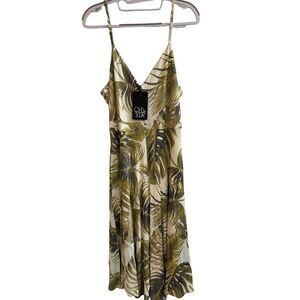 Chaser NWT Palm Leaf Sundress Size M